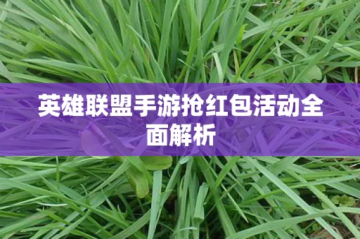 英雄联盟手游抢红包活动全面解析图片