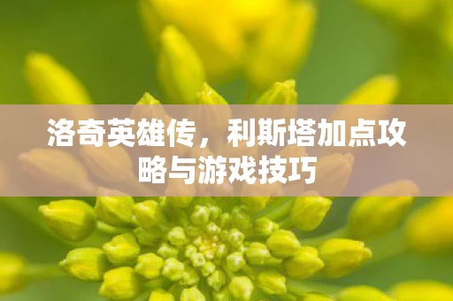 利斯塔加点攻略与游戏技巧图片