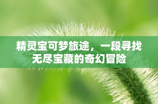 一段寻找无尽宝藏的奇幻冒险图片