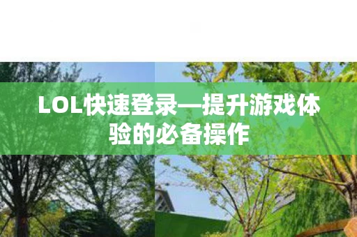提升游戏体验的必备操作图片