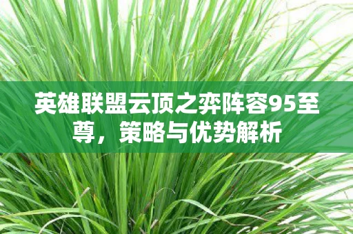 英雄联盟云顶之弈阵容95至尊图片