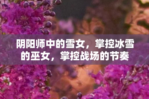阴阳师中的雪女图片