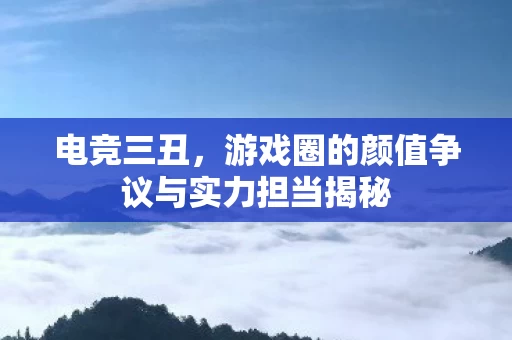 游戏圈的颜值争议与实力担当揭秘图片