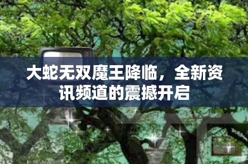 全新资讯频道的震撼开启图片