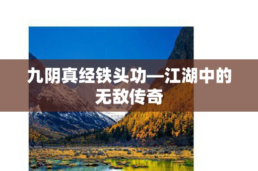 九阴真经铁头功—江湖中的无敌传奇