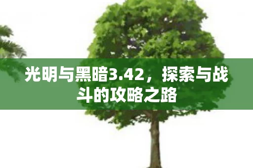 探索与战斗的攻略之路图片