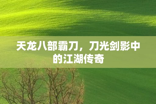 刀光剑影中的江湖传奇图片