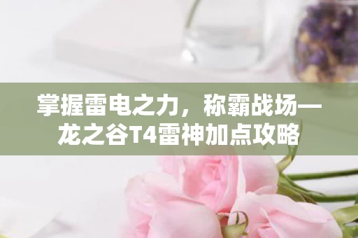 龙之谷T4雷神加点攻略图片