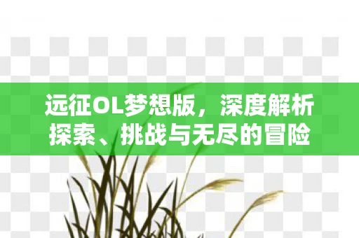 远征OL梦想版，深度解析探索、挑战与无尽的冒险