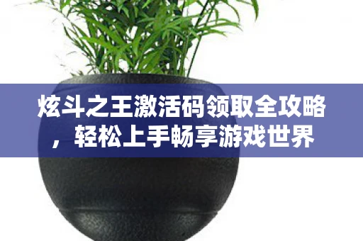 炫斗之王激活码领取全攻略，轻松上手畅享游戏世界