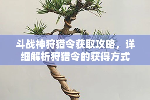 斗战神狩猎令获取攻略，详细解析狩猎令的获得方式