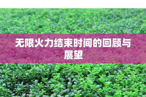 无限火力结束时间的回顾与展望图片
