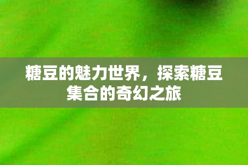 探索糖豆集合的奇幻之旅图片