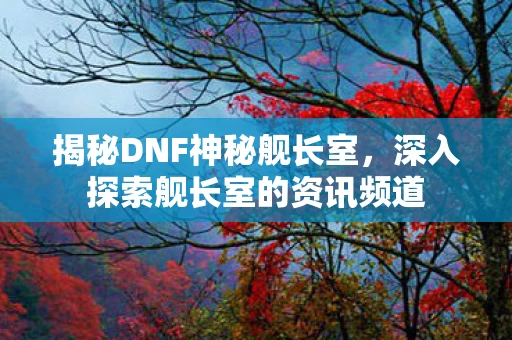 深入探索舰长室的资讯频道图片