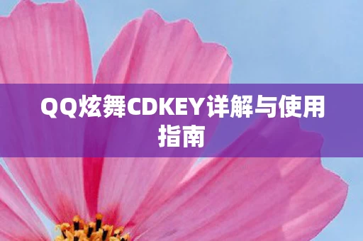 QQ炫舞CDKEY详解与使用指南图片
