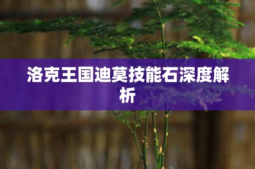 洛克王国迪莫技能石深度解析图片