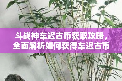 全面解析如何获得车迟古币图片