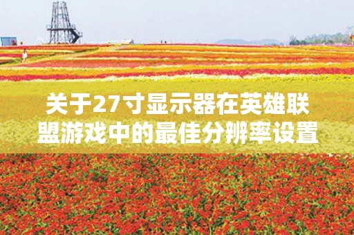 关于27寸显示器在英雄联盟游戏中的最佳分辨率设置图片