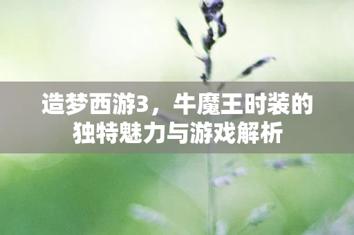 牛魔王时装的独特魅力与游戏解析图片