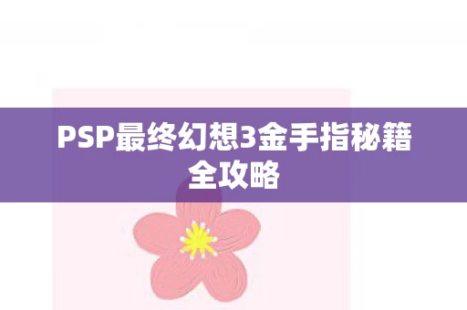 PSP最终幻想3金手指秘籍全攻略图片
