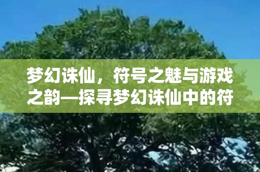 探寻梦幻诛仙中的符号魅力与游戏韵味图片