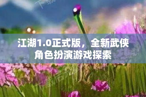 全新武侠角色扮演游戏探索图片