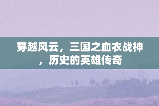 三国之血衣战神图片
