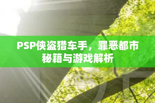 罪恶都市秘籍与游戏解析图片