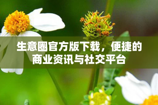 便捷的商业资讯与社交平台图片