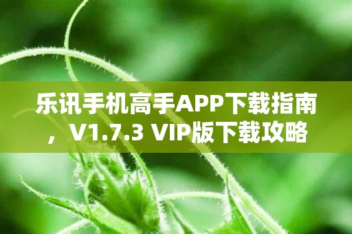 乐讯手机高手APP下载指南图片