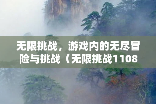 无限挑战，游戏内的无尽冒险与挑战（无限挑战110806）