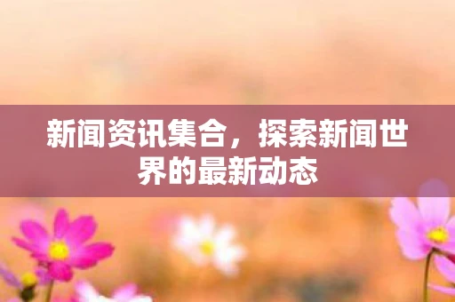 新闻资讯集合，探索新闻世界的最新动态