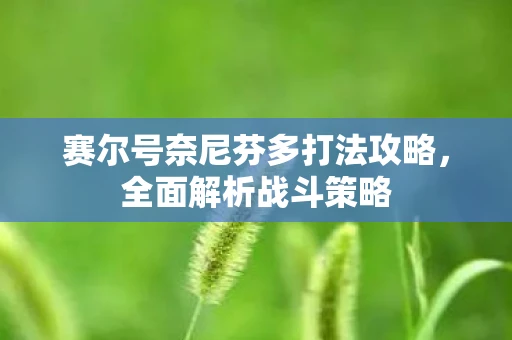 赛尔号奈尼芬多打法攻略，全面解析战斗策略