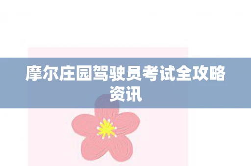 摩尔庄园驾驶员考试全攻略资讯