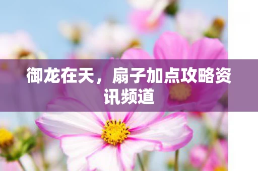 扇子加点攻略资讯频道图片