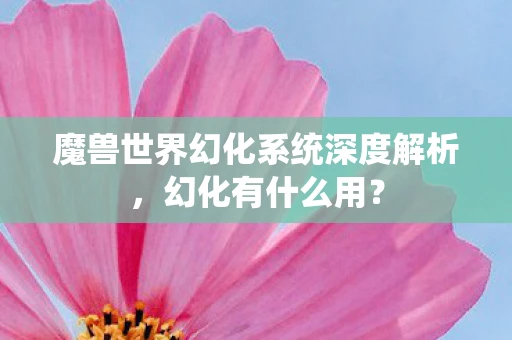 魔兽世界幻化系统深度解析，幻化有什么用？