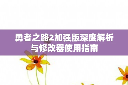 勇者之路2加强版深度解析与修改器使用指南