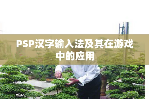 PSP汉字输入法及其在游戏中的应用
