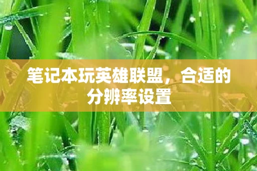 笔记本玩英雄联盟图片