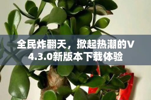 全民炸翻天，掀起热潮的V4.3.0新版本下载体验