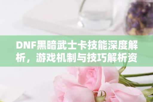 DNF黑暗武士卡技能深度解析，游戏机制与技巧解析资讯频道