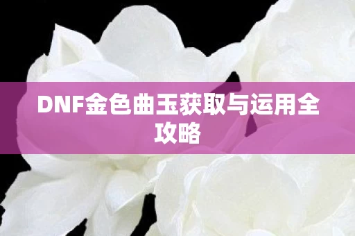 DNF金色曲玉获取与运用全攻略图片