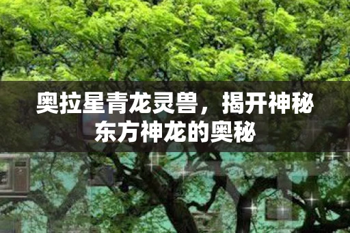 奥拉星青龙灵兽，揭开神秘东方神龙的奥秘
