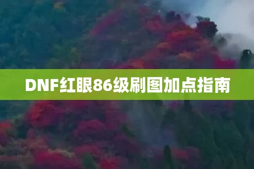 DNF红眼86级刷图加点指南图片