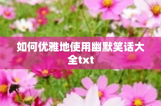 如何优雅地使用幽默笑话大全txt图片