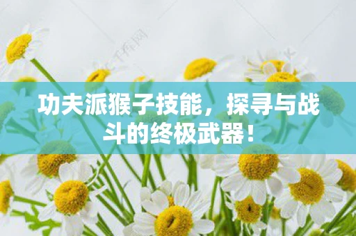 功夫派猴子技能，探寻与战斗的终极武器！