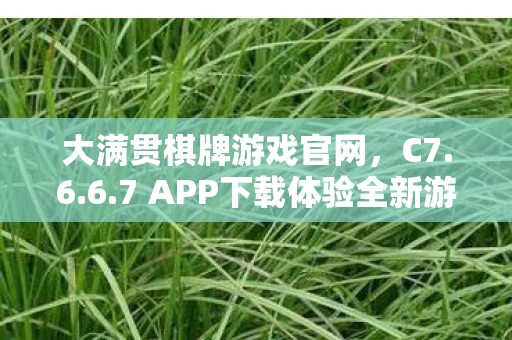 大满贯棋牌游戏官网，C7.6.6.7 APP下载体验全新游戏世界
