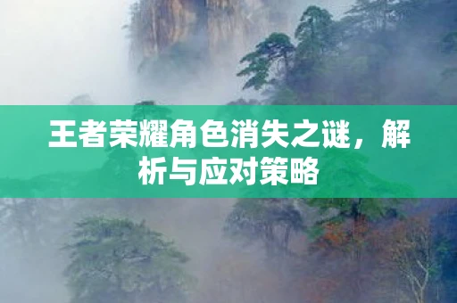 王者荣耀角色消失之谜，解析与应对策略