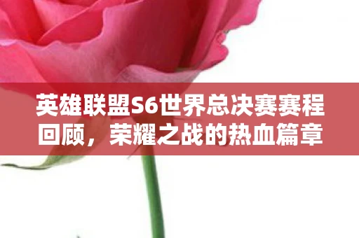 英雄联盟S6世界总决赛赛程回顾，荣耀之战的热血篇章