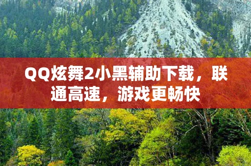 QQ炫舞2小黑辅助下载，联通高速，游戏更畅快